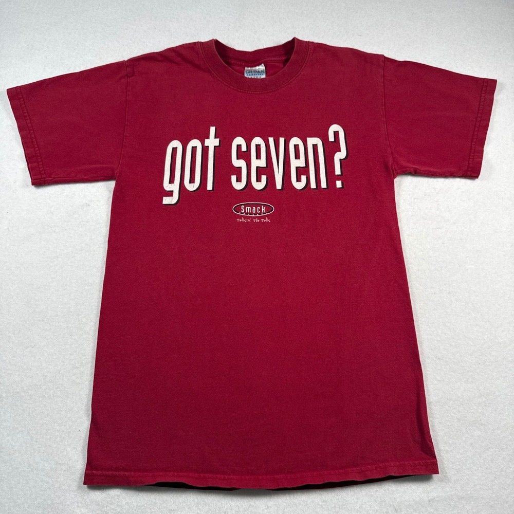 Vintage Oklahoma Sooners Smack Apparel Got Seven T-Shirt Red Mens S OU Football